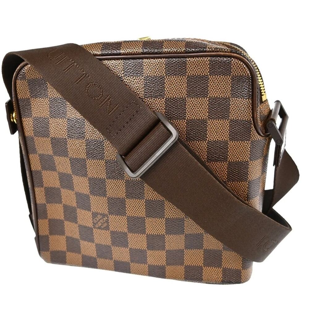Authentic Louis Vuitton Damier Olaf PM Shoulder Bag MI1024 - Picture 4 of 12
